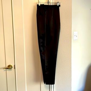 Dressy Black Satin Evening Trousers